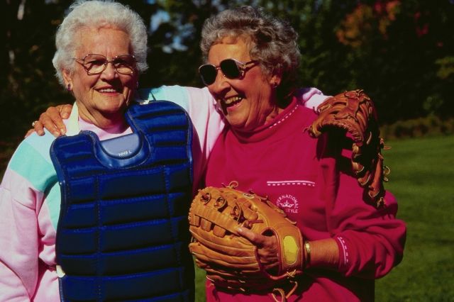 grandmothers on the softball team