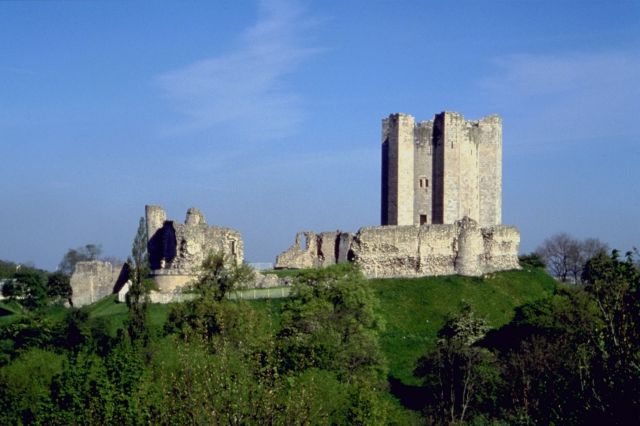 castle ruins on hilltop