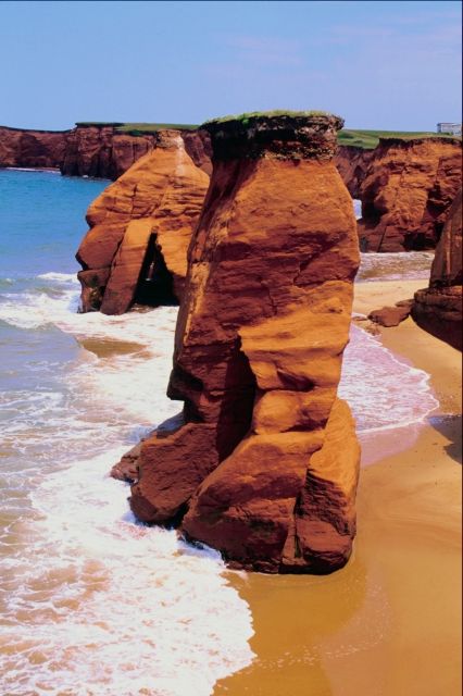 seaside sandstone formations & cliffs